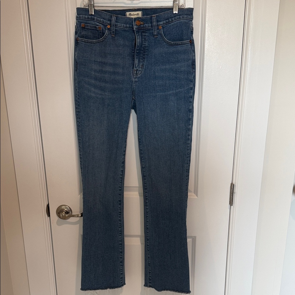 Madewell Flare Jeans in Medium Blue Denim